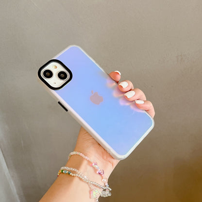 Gradient transparent frosted case suitable for iPhone