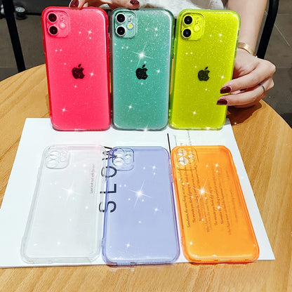 Glitter Fluorescent Colors Phone Cases On For iphone