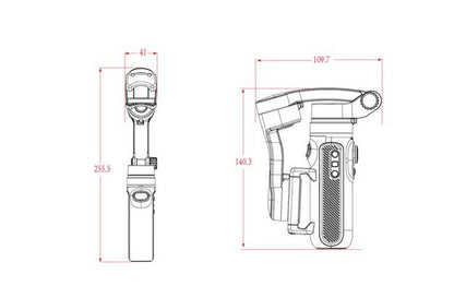 Mobile Phone Handheld Bluetooth Stabilizer Three-axis Anti-shaking Head Stabilizer