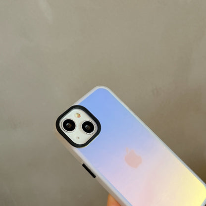 Gradient transparent frosted case suitable for iPhone