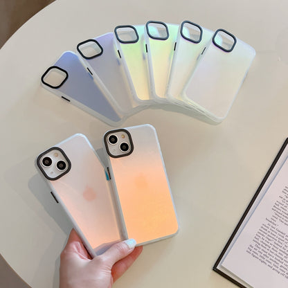 Gradient transparent frosted case suitable for iPhone